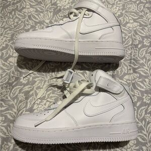 Nike Kids White High-Top Sneakers
